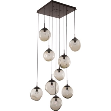 Aster Gem Square Multi Light Pendant | Hammerton Studio at Lightology Aster Gem Square Multi Light Pendant