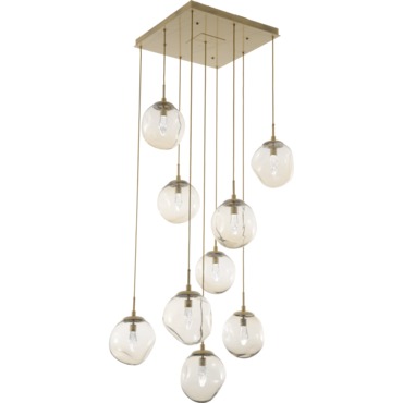 Aster Gem Square Multi Light Pendant | Hammerton Studio at Lightology Aster Gem Square Multi Light Pendant