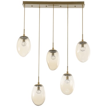 Meteo Gem Linear Multi Light Pendant | Hammerton Studio at Lightology Meteo Gem Linear Multi Light Pendant