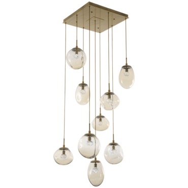Cosmos Gem Square Multi Light Pendant | Hammerton Studio at Lightology Cosmos Gem Square Multi Light Pendant