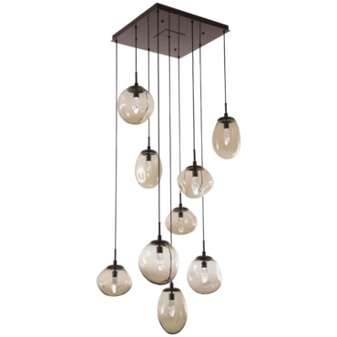Cosmos Gem Square Multi Light Pendant | Hammerton Studio at Lightology Cosmos Gem Square Multi Light Pendant
