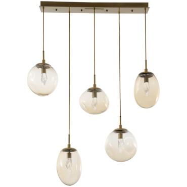 Cosmos Gem Linear Multi Light Pendant | Hammerton Studio at Lightology Cosmos Gem Linear Multi Light Pendant