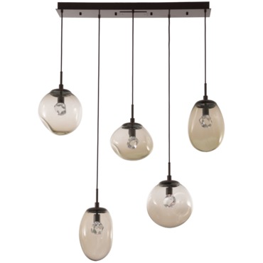 Cosmos Gem Linear Multi Light Pendant | Hammerton Studio at Lightology Cosmos Gem Linear Multi Light Pendant