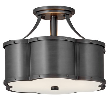 Chance Semi Flush Ceiling Light | Hinkley Lighting at Lightology Chance Semi Flush Ceiling Light