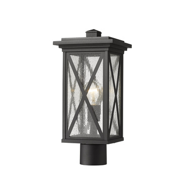 Brookside Outdoor Post Light with Round Fitter