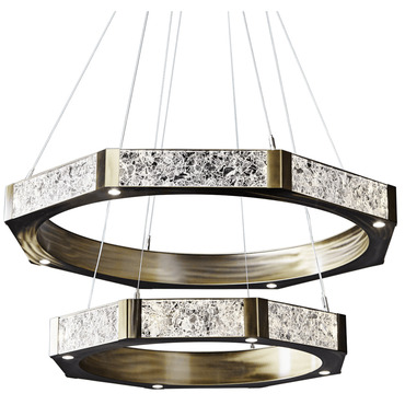 Glacier Double Tier Chandelier | Hammerton Studio at Lightology Glacier Double Tier Chandelier