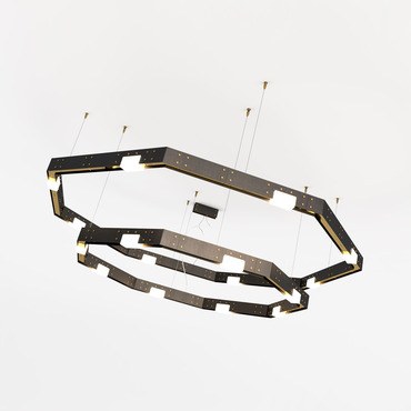 Cubi 2 Tier Chandelier