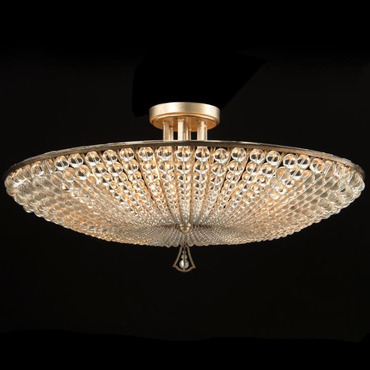 Beaded Semi Flush Ceiling Light