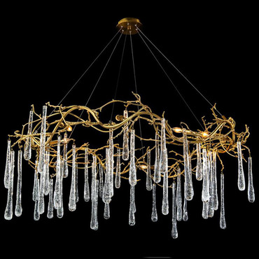 Teardrop Oval Chandelier | John-Richard at Lightology Teardrop Oval Chandelier