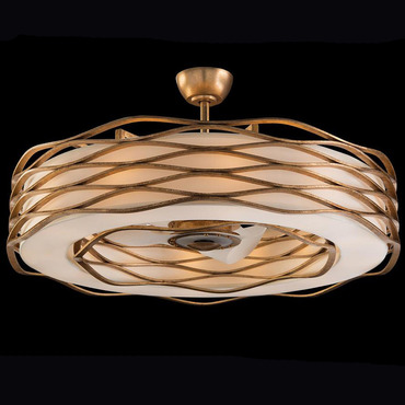 Ribbons Pendant with Fan | John-Richard at Lightology Ribbons Pendant with Fan