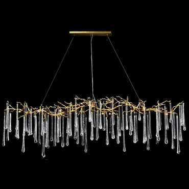 Teardrop Horizontal Chandelier | John-Richard at Lightology Teardrop Horizontal Chandelier