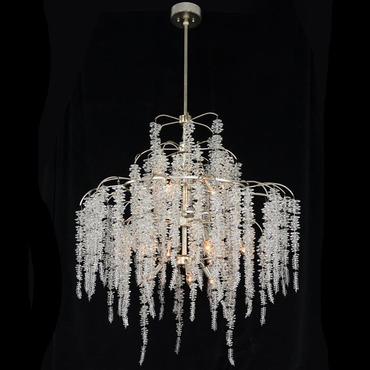 Cascading Crystal Tall Chandelier | John-Richard at Lightology Cascading Crystal Tall Chandelier