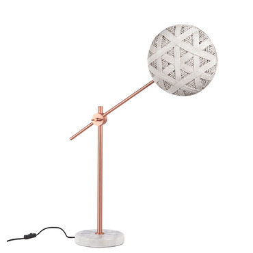 Chanpen Hexagon Desk Lamp | Forestier at Lightology Chanpen Hexagon Desk Lamp