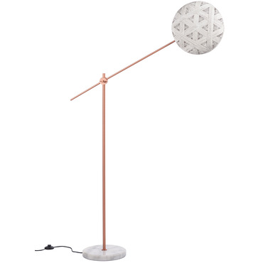 Chanpen Hexagon Floor Lamp | Forestier at Lightology Chanpen Hexagon Floor Lamp