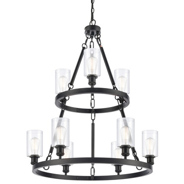 Saloon Duo Chandelier | Innovations Lighting at Lightology Saloon Duo Chandelier