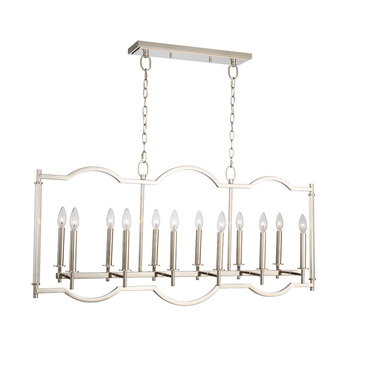 Provence Linear Chandelier | Kalco at Lightology Provence Linear Chandelier