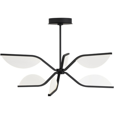 Belterra Convertible Semi Flush / Chandelier | Visual Comfort Modern at Lightology Belterra Convertible Semi Flush / Chandelier