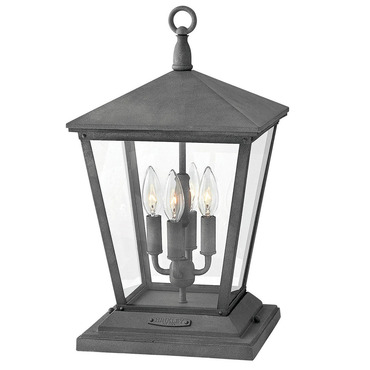Trellis 12V Outdoor Pier Mount Lantern | Hinkley Lighting at Lightology Trellis 12V Outdoor Pier Mount Lantern