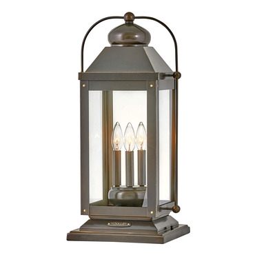 Anchorage 12V Outdoor Pier Mount Lantern | Hinkley Lighting at Lightology Anchorage 12V Outdoor Pier Mount Lantern