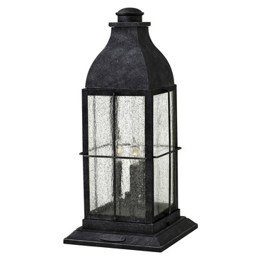 Bingham 12V Outdoor Pier Mount Lantern | Hinkley Lighting at Lightology Bingham 12V Outdoor Pier Mount Lantern