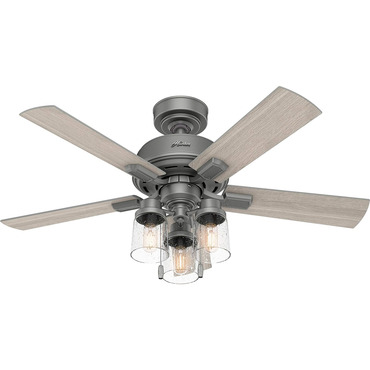 Hartland Ceiling Fan with Light | Hunter Fan at Lightology Hartland Ceiling Fan with Light