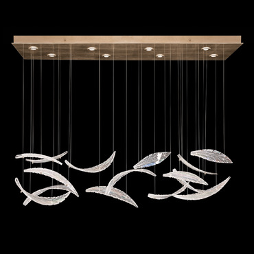 Elevate Rectangle Plume Pendant | Fine Art Handcrafted Lighting at Lightology Elevate Rectangle Plume Pendant