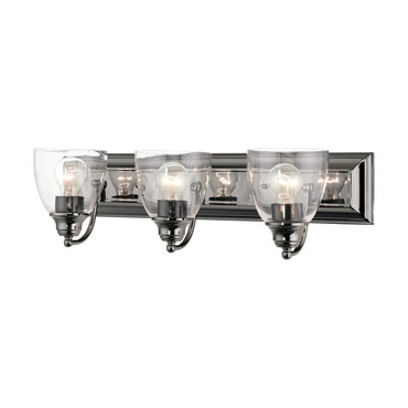 Birmingham Black Chrome Bathroom Vanity Light