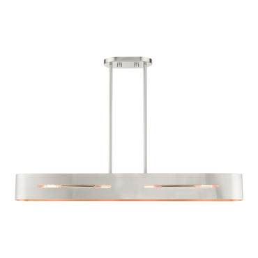 Ravena ChaRavena Linear Chandelierndelier | Livex Lighting at Lightology Ravena ChaRavena Linear Chandelierndelier
