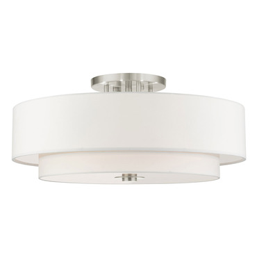 Meridian XL Double Semi Flush Ceiling Light | Livex Lighting at Lightology Meridian XL Double Semi Flush Ceiling Light