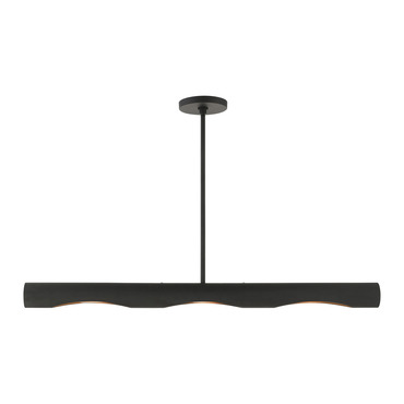 Novato 3-Light Linear Chandelier | Livex Lighting at Lightology Novato 3-Light Linear Chandelier