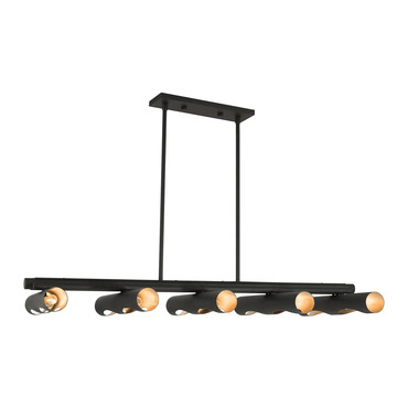 Novato 10-Light Linear Chandelier | Livex Lighting at Lightology Novato 10-Light Linear Chandelier