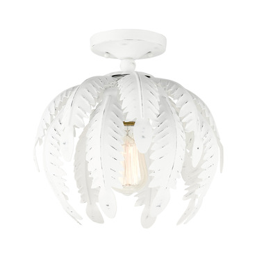 Acanthus Semi Flush Ceiling Light | Livex Lighting at Lightology Acanthus Semi Flush Ceiling Light