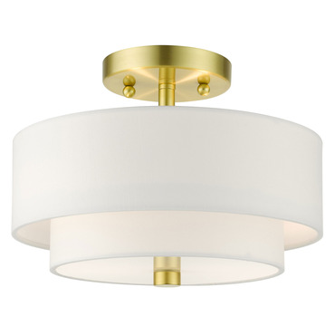 Meridian Double Semi Flush Ceiling Light | Livex Lighting at Lightology Meridian Double Semi Flush Ceiling Light