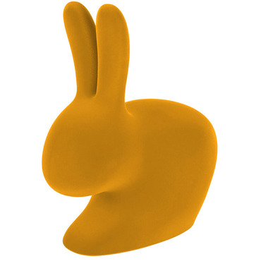 Rabbit Bookend Velvet by Qeeboo | 90007DG-FL QEE979641