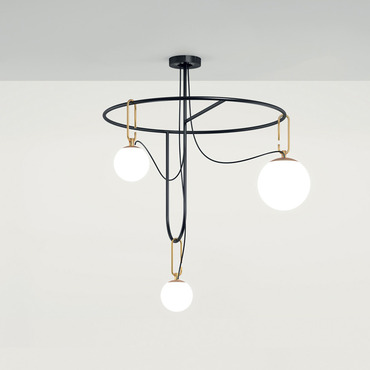 NH S4 Circular Chandelier | Artemide at Lightology NH S4 Circular Chandelier
