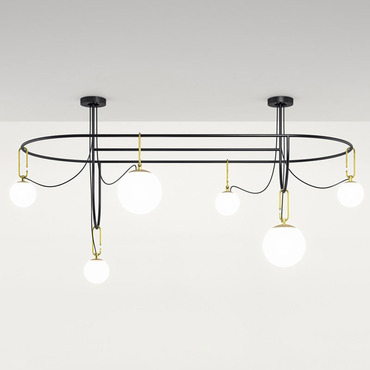 NH Elliptic Chandelier | Artemide at Lightology NH Elliptic Chandelier