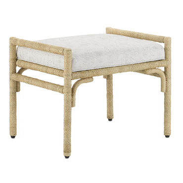 Olisa Ottoman | Currey and Company at Lightology Olisa Ottoman