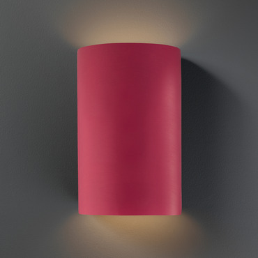 Ceramic Cylinder Up / Down Outdoor Wall Sconce | Justice Design at Lightology Ceramic Cylinder Up / Down Outdoor Wall Sconce