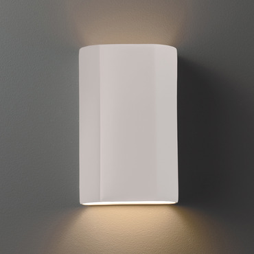 Ceramic Flat Outdoor Wall Sconce | Justice Design at Lightology Ceramic Flat Outdoor Wall Sconce
