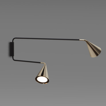 Gordon Plug-In Double Wall Sconce | Tooy at Lightology Gordon Plug-In Double Wall Sconce
