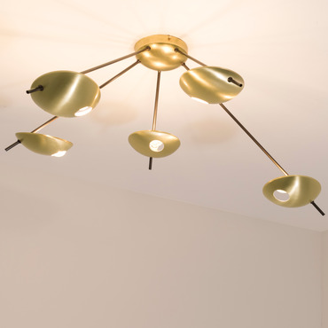 Helios Quinque Ceiling Light | dfm - Design for Macha at Lightology Helios Quinque Ceiling Light