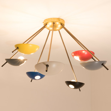 Helios Septem Ceiling Light | dfm - Design for Macha at Lightology Helios Septem Ceiling Light