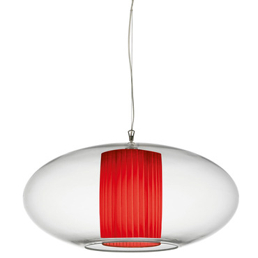 Ellisse Pleated Pendant | ModoLuce at Lightology Ellisse Pleated Pendant