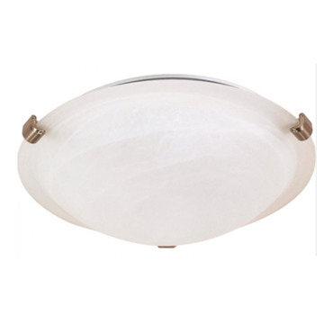 Tri-Clip Ceiling Flush Dome Light | Nuvo Lighting at Lightology Tri-Clip Ceiling Flush Dome Light