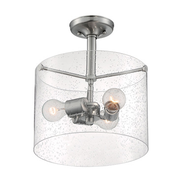 Bransel Semi Flush Ceiling Light | Nuvo Lighting at Lightology Bransel Semi Flush Ceiling Light