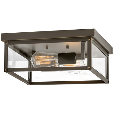 Beckham Outdoor Ceiling Flush Light | Hinkley Lighting at Lightology Beckham Outdoor Ceiling Flush Light
