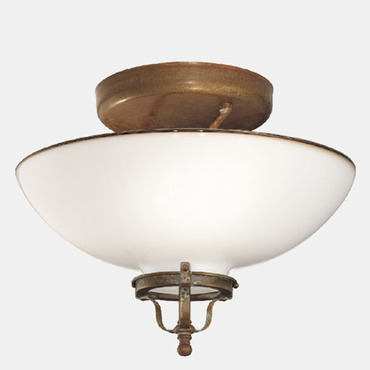 Country I Semi Flush Ceiling Light | Il Fanale at Lightology Country I Semi Flush Ceiling Light