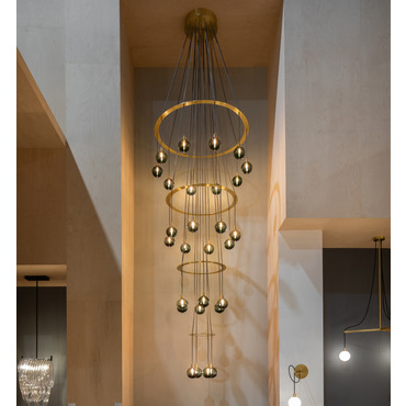 Drape Circle Tier Chandelier | SkLO at Lightology Drape Circle Tier Chandelier