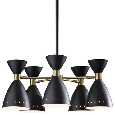 Oscar Chandelier | Adesso Corp. at Lightology Oscar Chandelier