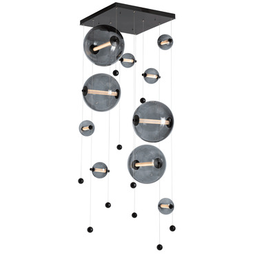 Abacus Square Multi Light Pendant | Hubbardton Forge at Lightology Abacus Square Multi Light Pendant